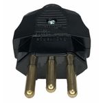 Plugue Macho 180° 2P + T Weg 20A 250V Preto 13301717