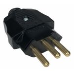 Plugue Macho 180° 2P + T Weg 20A 250V Preto 13301717