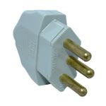 Plugue Macho 2p+t 20a 250v 180° Cinza Weg 13301672