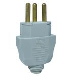 Plugue Macho 2p+t 20a 250v 180° Cinza Weg 13301672