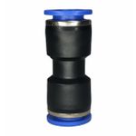 Conexão Pneumatica União Tipo Emenda Fluir 12mm Plastica
