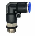 Conexão Pneumatica Cotovelo Fluir Tubo 04mm x Rosca 1/8 BSP 