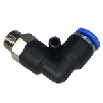 Conexão Pneumatica Cotovelo Fluir Tubo 06mm x Rosca 1/8 BSP 