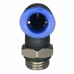 Conexão Pneumatica Cotovelo Fluir Tubo 08mm x Rosca 1/4 BSP