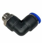 Conexão Pneumatica Cotovelo Fluir Tubo 10mm x Rosca 1/4 BSP 
