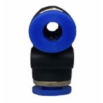Conexão Pneumatica União Tee Fluir 04mm Plástica Engate Rapido