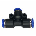 Conexão Pneumatica União Tee Fluir 04mm Plástica Engate Rapido