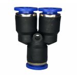 Conexão Pneumatica União Y Fluir Tubo 08mm Engate Rapido