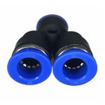 Conexão Pneumatica União Y Fluir Tubo 08mm Engate Rapido