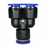 Conexão Pneumatica União Y Fluir Tubo 10mm Engate Rapido