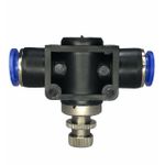 Conexão Pneumatica Controlador De Fluxo Linear Fluir Tubo 12mm