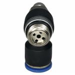 Conexão Pneumatica Cotovelo C/ Controle De Fluxo Fluir 10mm