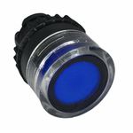 Frontal Botão Faceado Iluminado Weg 22mm Azul S/ Flange
