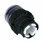 Frontal Botão Faceado Iluminado Weg 22mm Azul S/ Flange