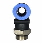 Conexão Pneumatica Tee Central Fluir 10mm x Rosca 3/8 BSP 