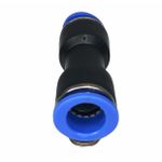 Conexão Pneumatica Tee Fluir Tubo 12mm x Rosca 1/4 BSP 