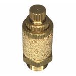 Silenciador Pneumatico C/ Controle de Fluxo 1/8" BSP Em bronze