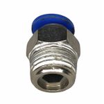 Conexão Pneumatica Reta Fluir Tubo 1/4" x Rosca 1/4" NPT