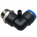 Conexão Pneumatica Cotovelo Fluir Tubo 14mm x Rosca 1/2 BSP