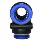 Conexão Pneumatica União Tee Fluir 14mm Plastica Engate Rapido