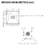 Motor Monofásico 7,5Cv 2P 3600 Rpm 220/440V Carcaça 132S W22