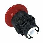 Frontal Botão Soco Weg 22mm Cogumelo Vermelho S/ Flange