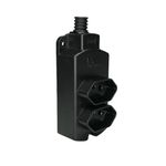 Tomada Múltipla 2 Tomadas 2P+T 10A Preto- Margirius