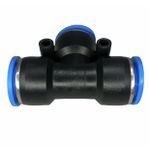 Conexão Pneumatica União Tee Fluir 16mm plastica Engate Rapido