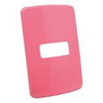 Placa 4X2 de 1 Posição Horizontal Compose Rosa S/ Suporte