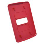 Placa 4X2 de 1 Posição Horizontal Compose Vermelho S/ Suporte