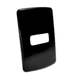 Placa 4X2 1 Posição Horizontal Compose Preto S/ Suporte 13207319