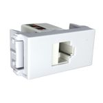 Modulo Tomada Keystone Refinatto RJ45 Weg Cat 5E Branco