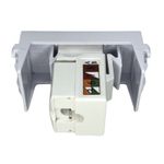 Modulo Tomada Keystone Refinatto RJ45 Weg Cat 5E Branco