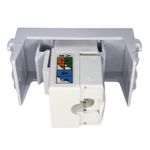 Modulo Tomada Keystone Refinatto RJ45 Weg Cat 5E Branco