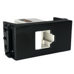 Modulo Tomada Keystone Refinatto RJ45 Weg Cat 5E Preto