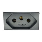 Modulo Tomada 2P+T Refinatto Weg 127/220V 10A Preto