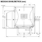 Motor Monofásico 5Cv 2P 3600 Rpm 220/440V Carcaça 112S W22