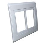 Placa 4x4 6 Posições Refinatto Weg Branca C/ Fundo Branco