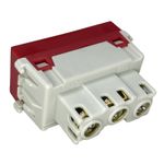 Modulo Tomada 2P+T Weg Refinatto 127/220V 20A Vermelha