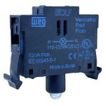 Bloco De Iluminação Led Vermelho 110vca Botão Weg Csw-bidlf