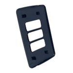 Placa 4X2 de 3 Posições Compose Preto S/ Suporte 13207604