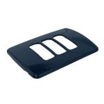 Placa 4X2 de 3 Posições Compose Preto S/ Suporte 13207604