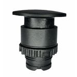 Frontal Botão Soco Weg 22mm Cogumelo Preto S/ Flange Csw-bc5