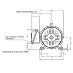 Motor Trifásico Weg 7.5CV 4 Polos 220/380V W22 IR3 