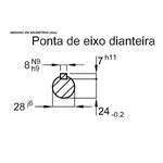 Motor Trifásico Weg 7.5CV 4 Polos 220/380V W22 IR3 