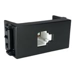 Modulo Tomada Telefone RJ11 Refinatto Weg 4 Fios Preto