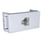 Modulo Tomada Telefone RJ11 Refinatto Weg 4 Fios Branco