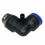 Conexão Pneumatica Cotovelo Fluir Tubo 16mm x Rosca 1/2 