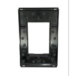 Placa 4x2 3 Posições Refinatto Weg Style Preta C/ Fundo Preto