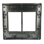 Placa 4x4 6 Posições Refinatto Weg Preto C/ Fundo Preto